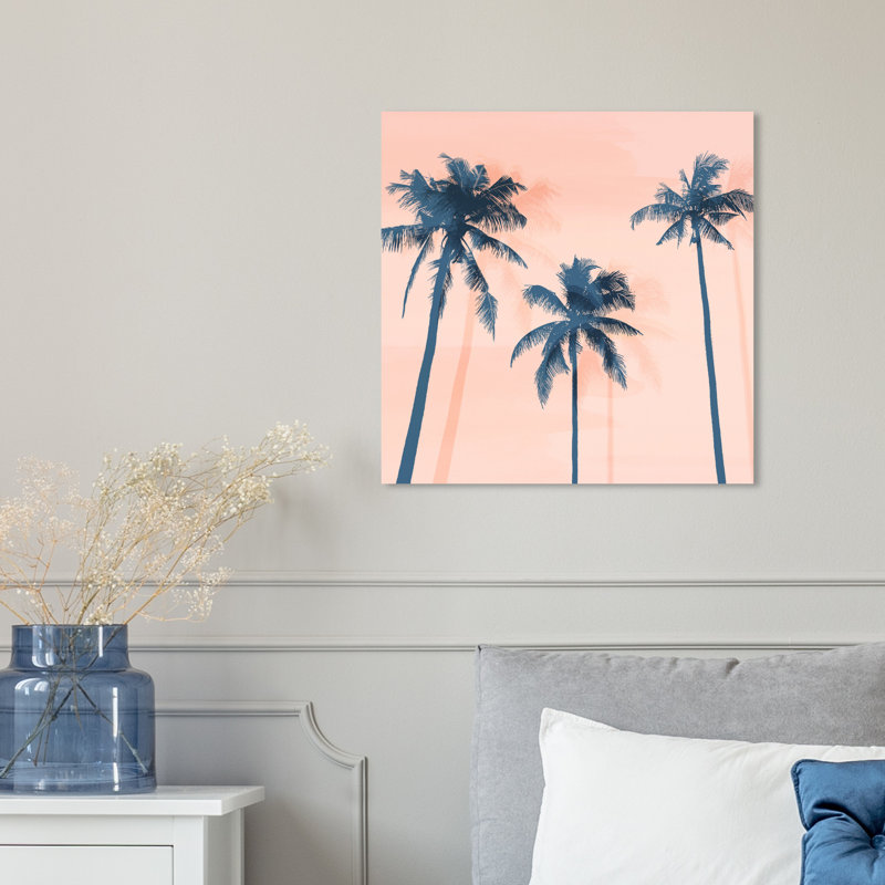 « palms », impression sur toiles oliver gal, H 16 po x l 16 po x P 2 po