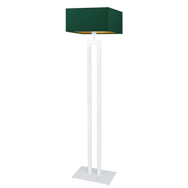 Salguero 161cm Traditional Floor Lamp, White, Green