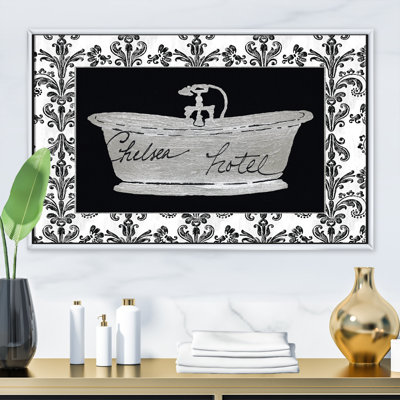 Paris Hotel Bathroom II - Print on Canvas