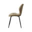 Modern Simple Round Solid Wood Dining Table Set - Set Of 4 Diamond Pattern Velvet Dining Chairs - Metal Legs - For Living Room/Bedroom-1038814821-1025229119
