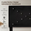 Lit plateforme en tissu d'ameublement