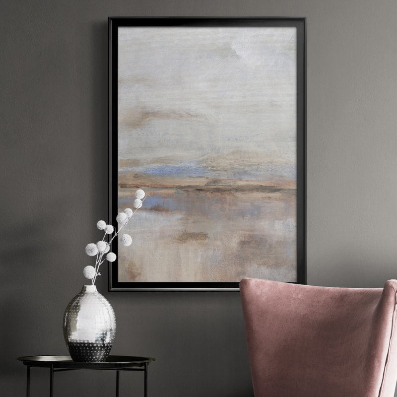 «Overcast Day I», reproduction d'art sur toile, Cadre noir, H 36,5 po x l 26,5 po x P 1 po