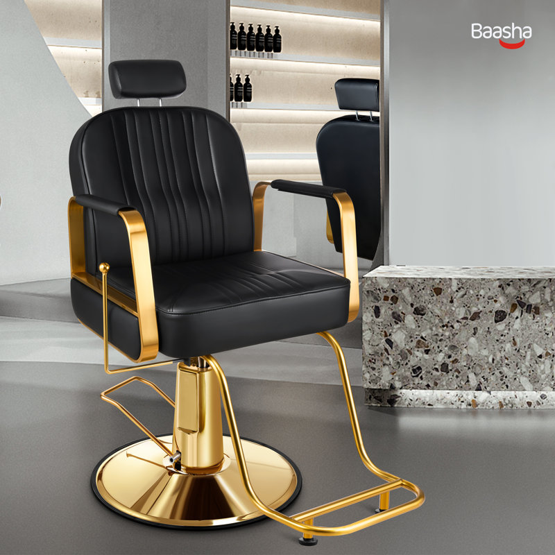 Chaise en similicuir Ifrah, Similicuir noir