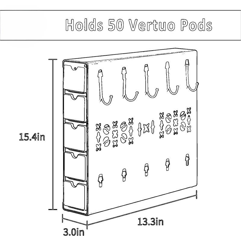 Support de rangement pour capsules de café Nespresso Vertuo