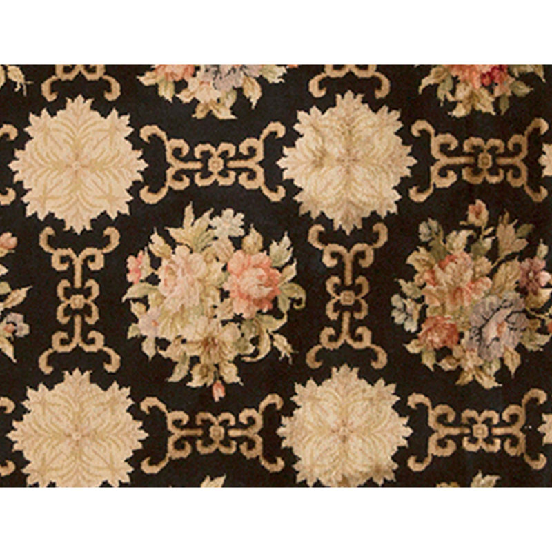Hand Knotted Area Rug in Black