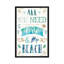«Love and the Beach I», art textuel sur toile-20822350-72773428-72773434