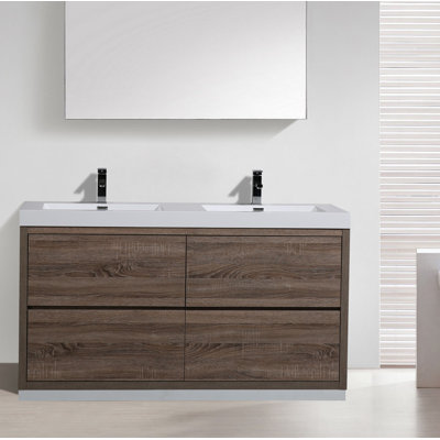 Ensemble de meuble-lavabo double 59 po Roger