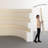 Foldable Paper Room Divider, Freestanding Movable Partition Wall with Display Shelves, No Drill Privacy Screen for Office, Exhibition & Event