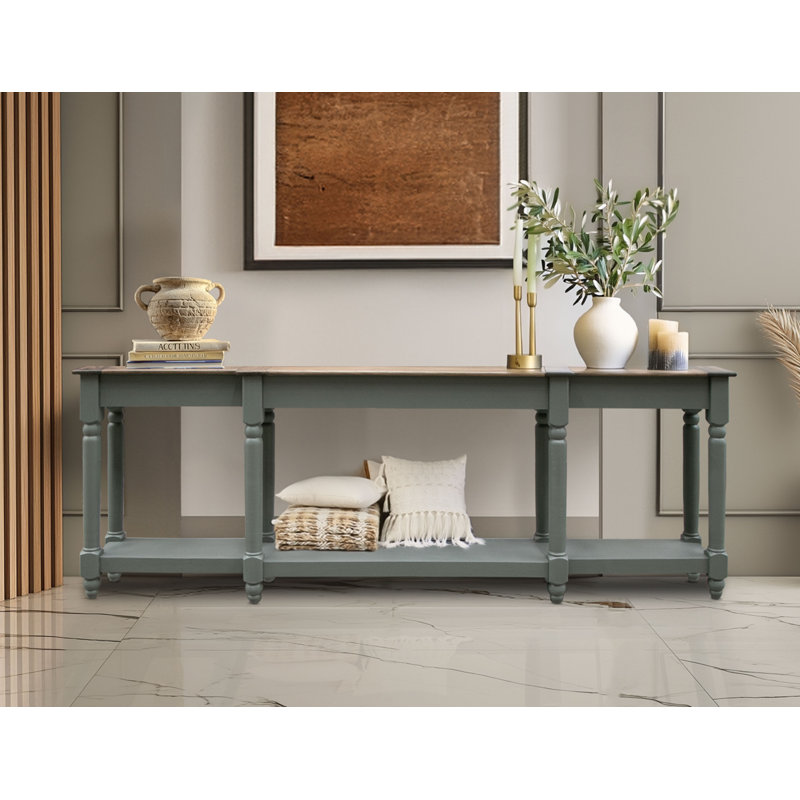 Gurshaan 1 Shelf, Sofa Table 94"