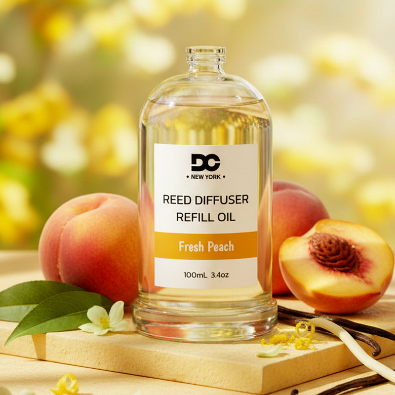 Fresh Peach Classic Reed Diffuser Refill Oil