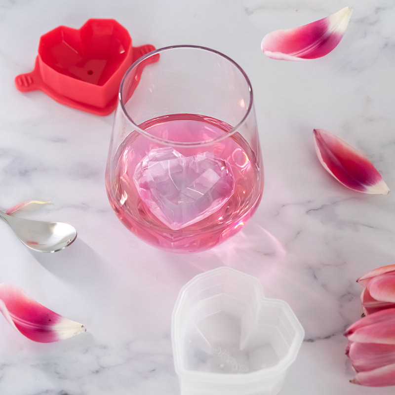 Tovolo Faceted Heart Ice Molds