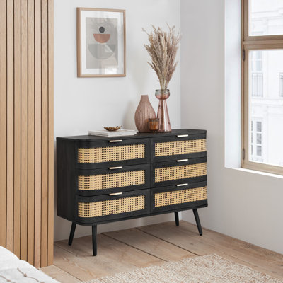 Amanni 6 Drawer Rattan Chest