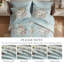 Ensemble de 7 pièces à motif floral grand format 7 pièces, bleu doux-130674226-130674227