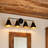 4-Light Bath Vanity Light Dimmable with Black Brass Metal Shade