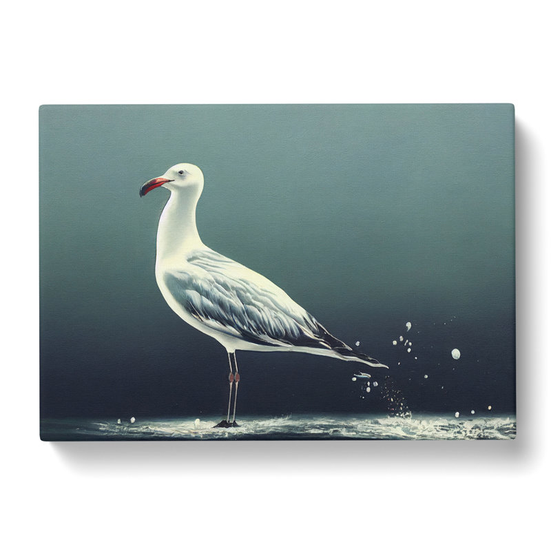 Lone Seagull - Wrapped Canvas, 50cm H x 76cm W x 3cm D