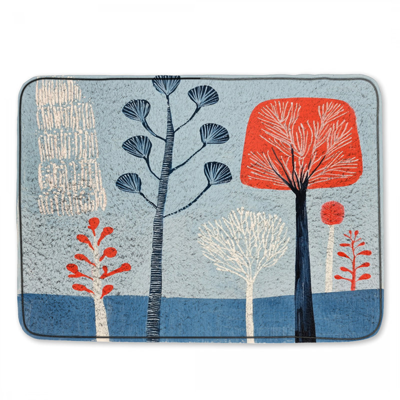 Tapis de bain Trees, L 24 po x L 17 po