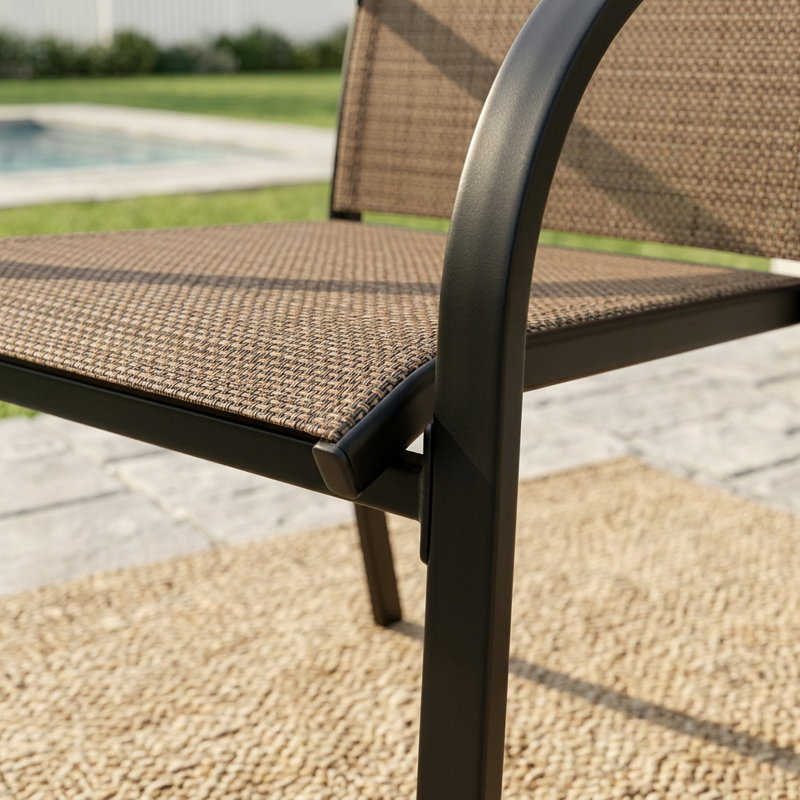 Chaise de salle à manger Rikelme, Brun, 4