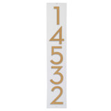 Floating Modern 4" Number Vertical Address Plaque (5 Digits)
