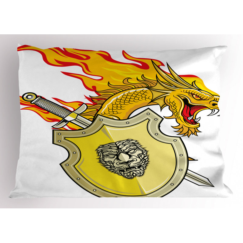 Dragon Machine Tufted Sham Set, Queen