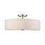 Flaire Linen Blend Semi Flush Mount-1143160108