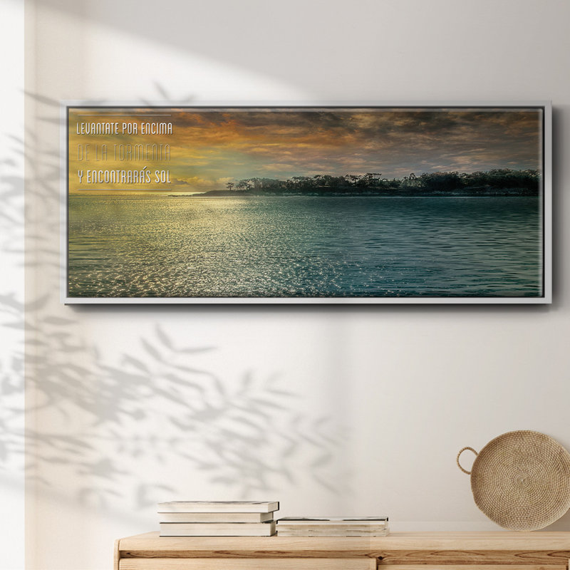 Encontraras- Framed Canvas, 8" H x 20" W