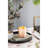 Pink Frosted Mercury Glass Octagonal Candle Holder-702557482