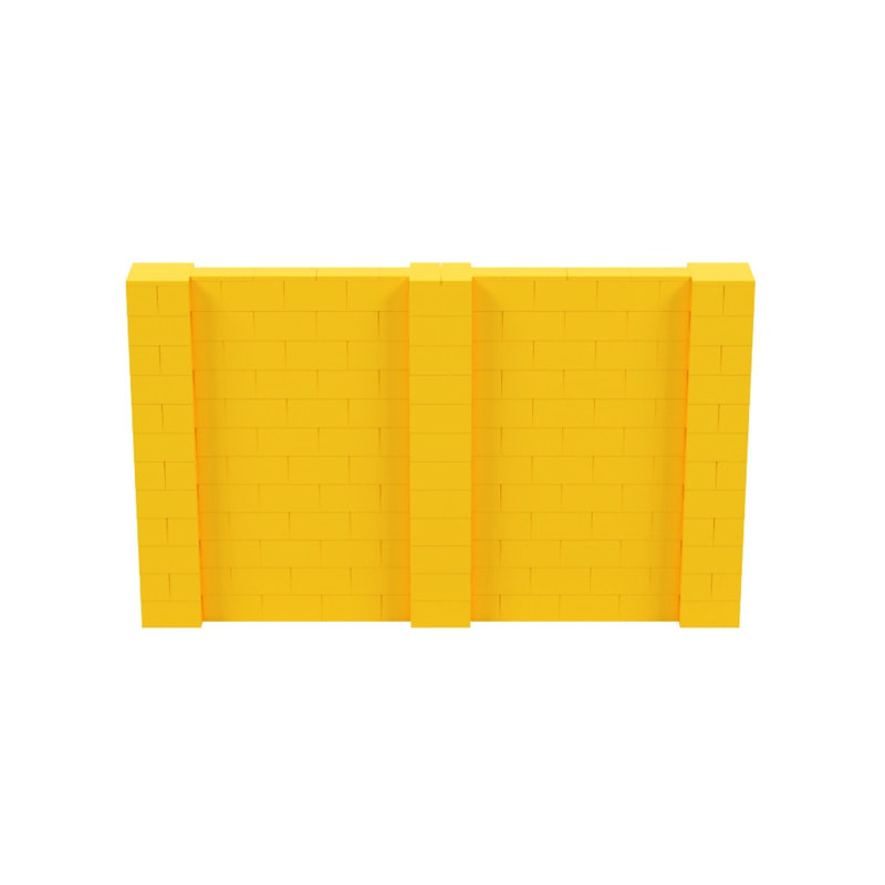 Cloison 1 panneau autoportante, Jaune, H 72 po x l 120 po x P 12 po