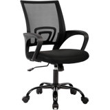 Ergonomic Office Chair Home Desk Chair Task Mesh Computer Chair Gaming With Back Lumbar Support Armrest Modern Swivel Modern Adjustable Rolling Executive Mesh Chair For Women Men (Black)