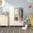 Portable Wardrobe Foldable Closet With 12 Compartments, Combination Armoire Modular Cabinet Clothes Storage Organizer Shelf With Clothes Hanging Rails For Bedroom