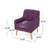 Christopher Knight Home 25" W x 29.5" D x 30.5" H Tufted Button Purple Fabric Armchair