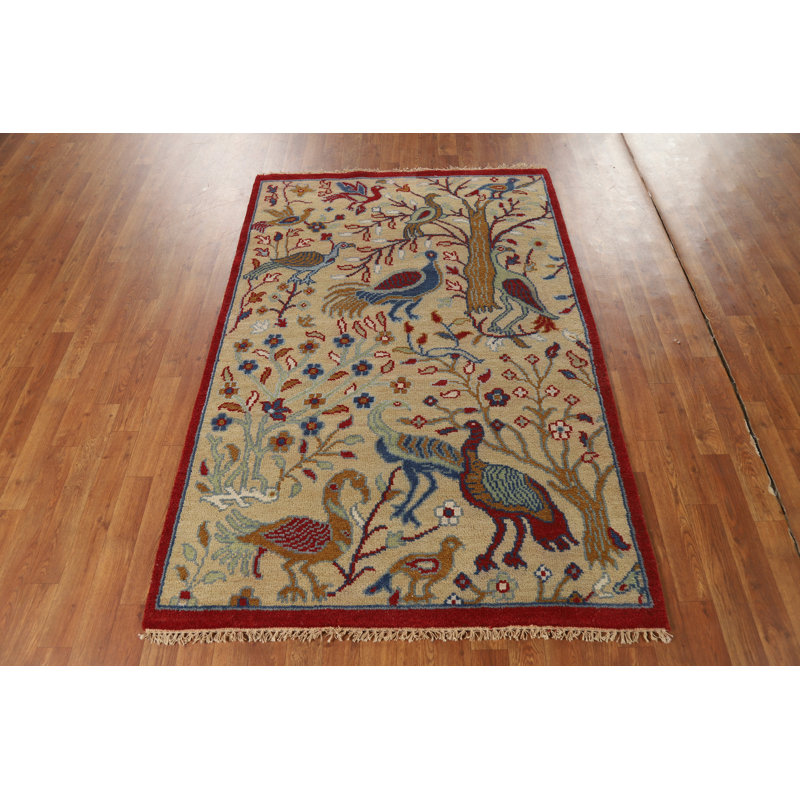 Tapis oriental à motif animalier Ziegler 4 x 6
