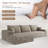 108" Modular Sectional Sofa For Living Room Modern L-Shape Cloud Couch Compression Upholstered Corduroy Fabric Deep Seat With Chaise-24094305-23351428