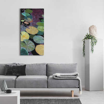 Art mural en verre épique «Secret Hideaway» par Allan Friedlander, 24 po x 48 po