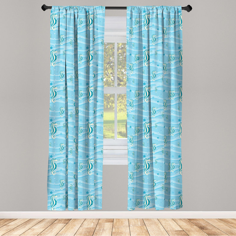 Animal Semi-Sheer Rod Pocket Sliding Panel, 28" x 63"