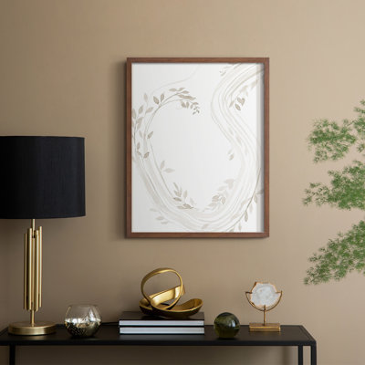 Light Vines II Framed Print - Solid Wood