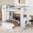 Loft Bed with Stand-Alone Bed, Shelves, Desk & Wardrobe