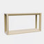 Console rectangulaire en placage de bois massif de 60 po, chêne délavé, pour espace de vie principal, rangement sous la table, construction, finition vieillie, installation rapide dans une base amplement idéale, look rétro, assemblage