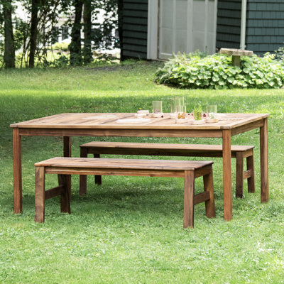 Ensemble de table et de banc d'extérieur Acadia de 91 cm (36 po)