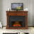 Kylah Recessed Electric Fireplace with Multicolor Flame,Remote Control & Sound of Crackling Fire-19678258