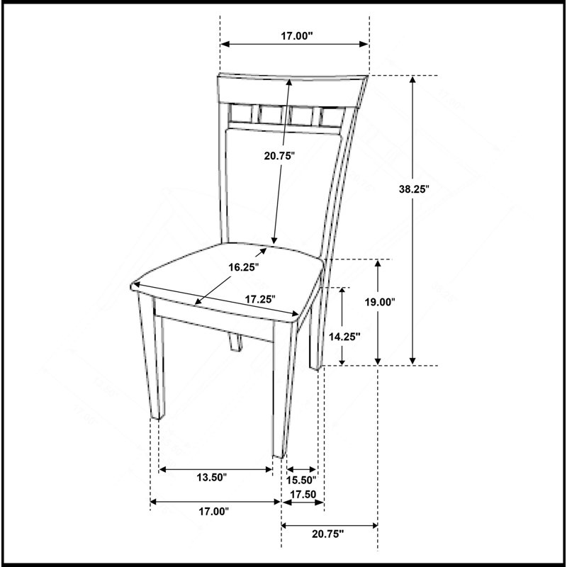 Ensemble de chaises de salle à manger 2 pièces