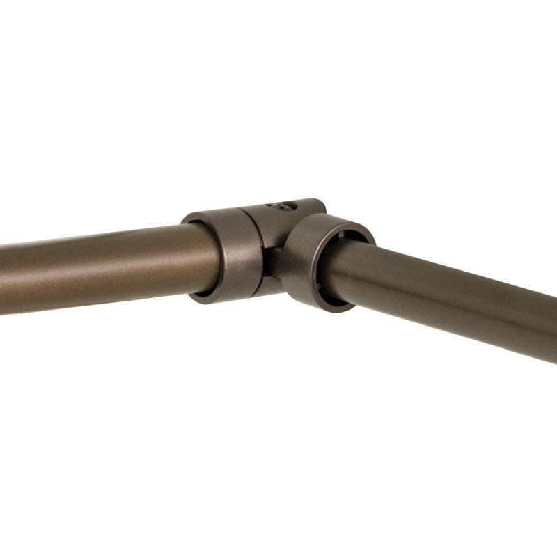 Tringle à rideaux simple ajustable Aaria, Bronze