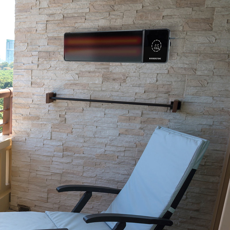 Mirrorstone 2.4kw Theia Remote Wi-fi Infrared Bar Outdoor Patio Heater