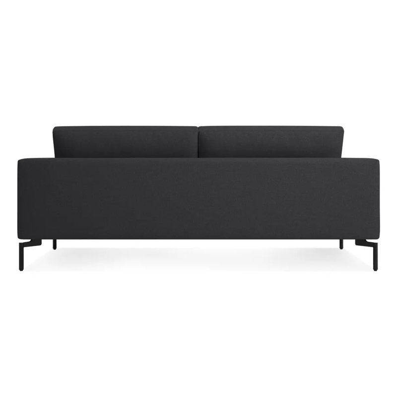 New Standard Sofa, Maharam Meld in Panda Polyester Blend, 32" H x 78" W x 35" D, Black