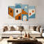 «Minimalist Architecture XVIII» sur toile, reproduction de 4 pièces-1567466370