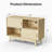 44" Sliding Door Sideboard
