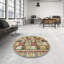 Tapis décoratif multicolore à motif abstrait-1010489899