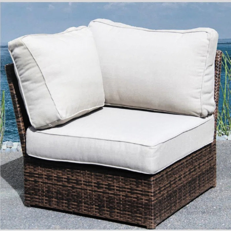 Fauteuil de coin en coin avec coussins rembourrés