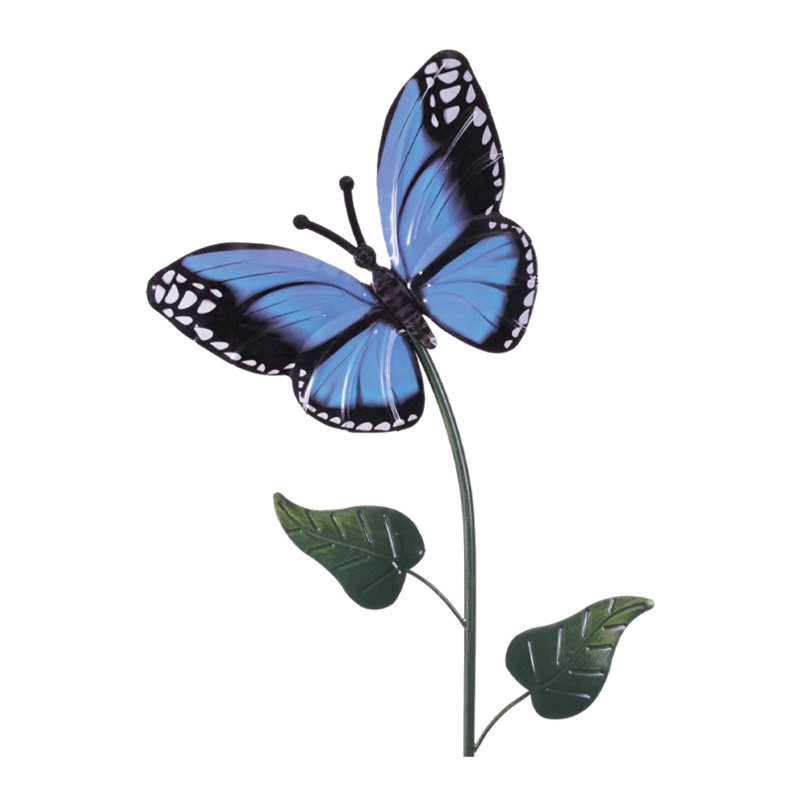 Ensemble de 3 piquets de jardin Iron Butterfly