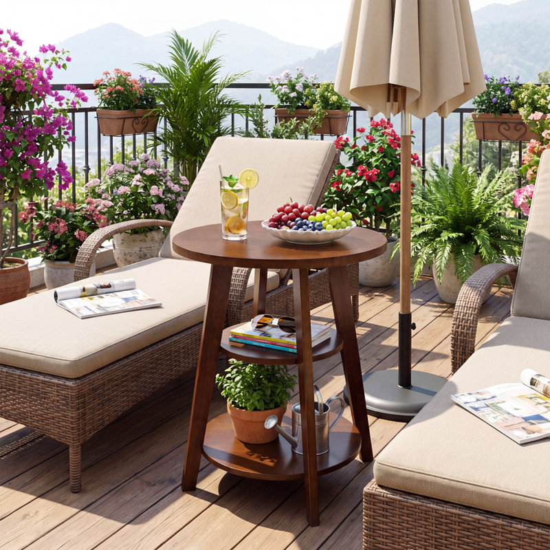 -Table de bout avec rangement, table d'appoint moderne en bois massif pour la maison