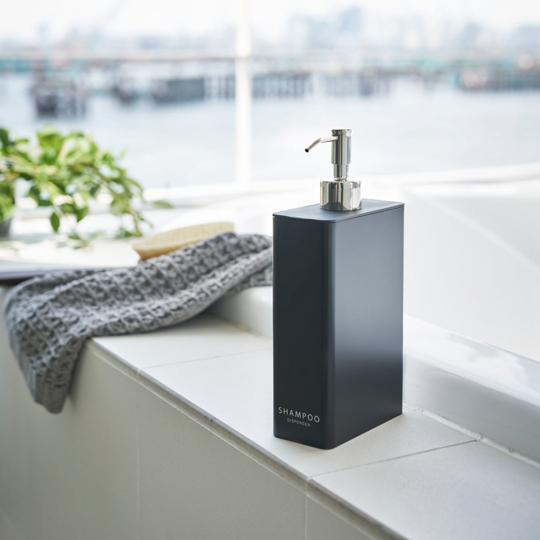 Yamazaki Home Dispenser, Contemporary Bottle Pump For Shower, 24 fluid oz., 700 ml Yamazaki Home 